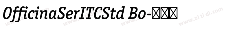 OfficinaSerITCStd Bo字体转换